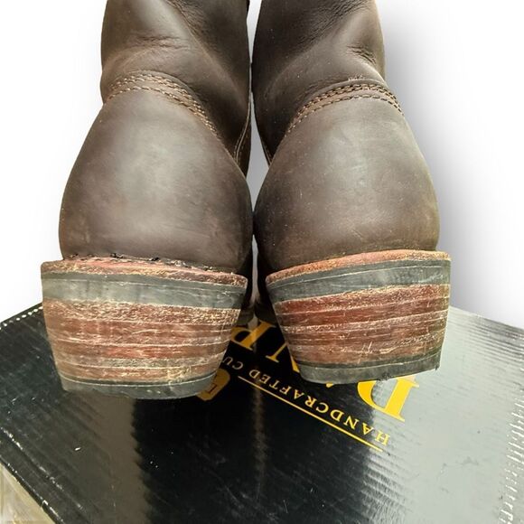 Dan Post Albuquerque Brown Leather Waterproof Pull on Boots Men's size 10 EW - Picture 7 of 12